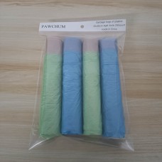 PAWCHUM Durable and Leak-Proof Plastic Garbage Bags for Home and Office Use (40*50cm) - 4 Rolls, 200 Count